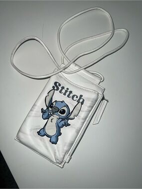 Stitch White Mini Crossbody Bag - Character Print